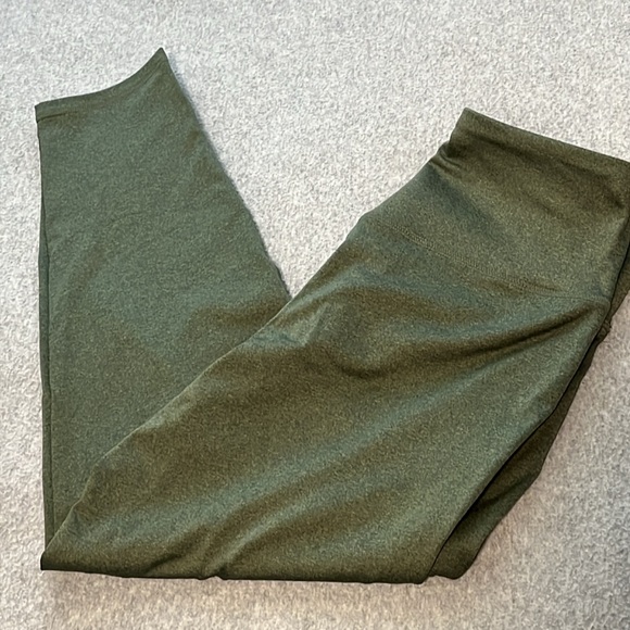 Jenni Crossband Leggings Large 7/8 Length Green Active Yoga Athletic Workout - Picture 10 of 10